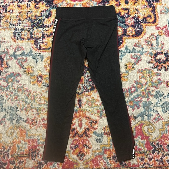 Pink Gray and Maroon Yoga Pants - Picture 2 of 3